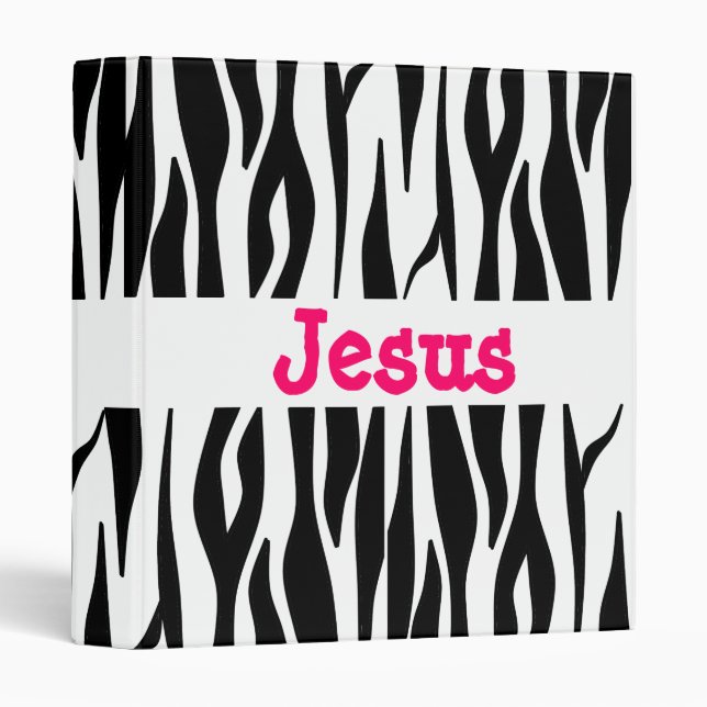 Jesus Freak Zebra Classeur rayé (Devant/Côté)