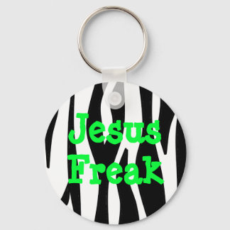 Jesus Freak Zebra Striped Keychain