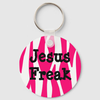 Jesus Freak Zebra Striped Keychain