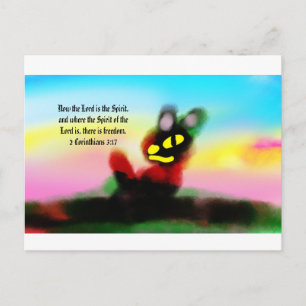 jesus freedom postcard