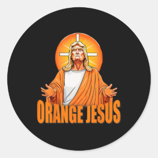 Jesus Funny Trump Classic Round Sticker