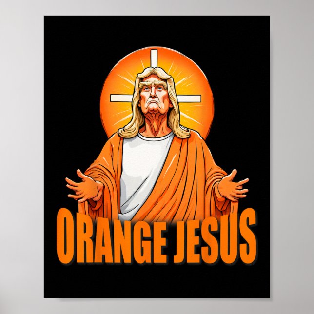 Jesus Funny Trump  Poster (Front)