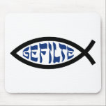 Jesus Gefilte Fish - Jewish Passover Humour Mouse Pad<br><div class="desc">Funny Jewish Humour Gefilte Fish T-Shirts & Gifts For Chanukah, Passover, or any Jewish Holiday.</div>