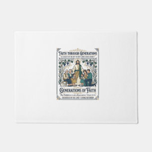 Jesus Genealogy Family Tree Shirt Faith Based Desi Doormat