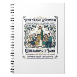 Jesus Genealogy Family Tree Shirt Faith Based Desi Notebook