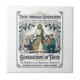Jesus Genealogy Family Tree Shirt Faith Based Desi Tile