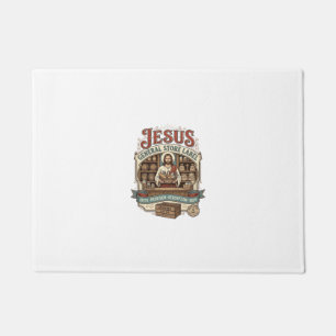 Jesus General Store Label Jesus General Store Chri Doormat