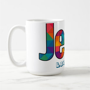 Jesus geometric pattern  coffee mug