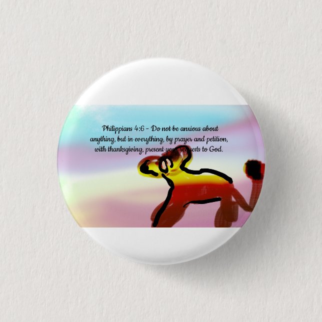 jesus get this  1 inch round button (Front)