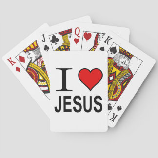 Jesus gifts I Love Jesus Playing Cards