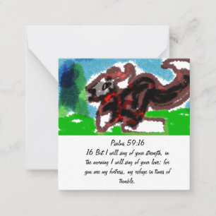 Jesus give love  and strength, card