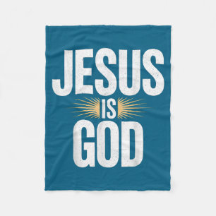 Jesus God Bible Verse Fleece Blanket