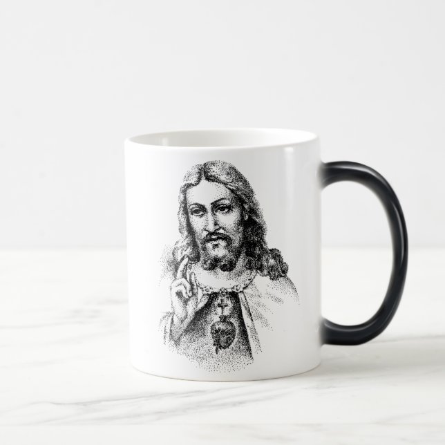 jesus, God requires your faith.  Why would he a... Magic Mug (Right)
