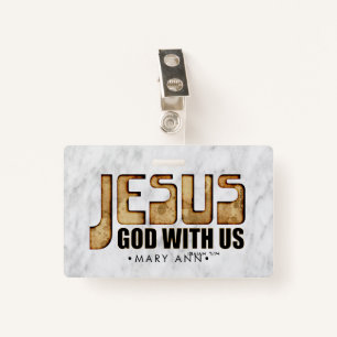 JESUS: God With Us Badge