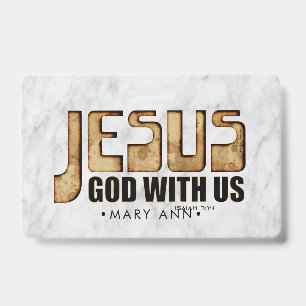 JESUS: God With Us Badge