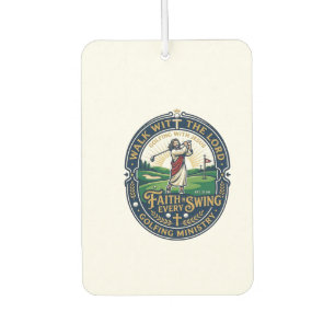 Jesus Golf Shirt Faith Based Design_1 Air Freshener