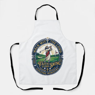 Jesus Golf Shirt Faith Based Design_1 Apron