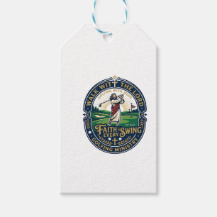 Jesus Golf Shirt Faith Based Design_1 Gift Tags