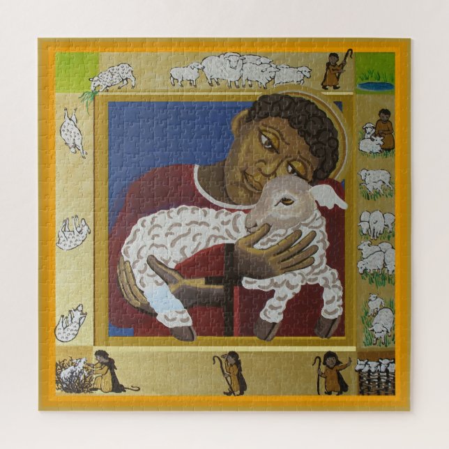 Jesus Good Shepherd Jigsaw Puzzle (Vertical)