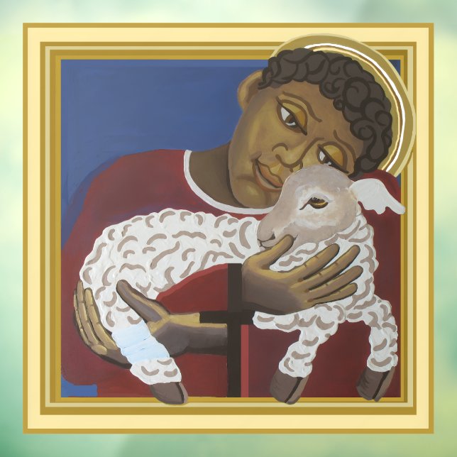 Jesus Good Shepherd Window Cling (Sheet 3)