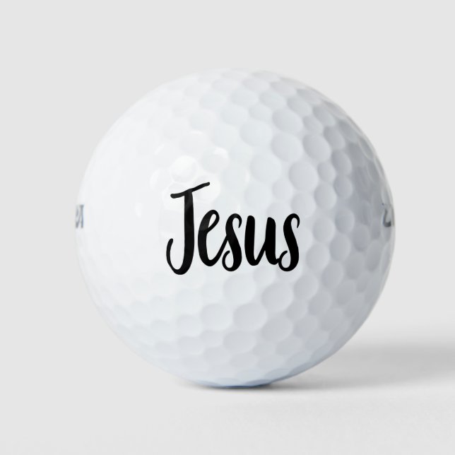 Jesus Gospel Graphics Aesthetic Christian Quotes Golf Balls (Front)
