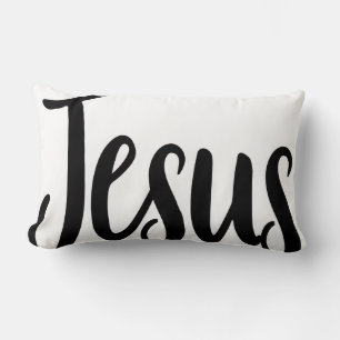 Jesus Gospel Graphics Aesthetic Christian Quotes Lumbar Pillow