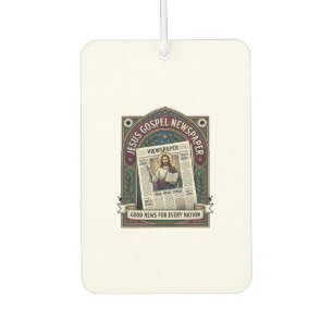 Jesus Gospel Newspaper Jesus Newspaper Christian F Air Freshener
