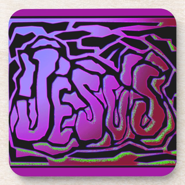 Jesus Graffiti Customize It Coaster (Front)