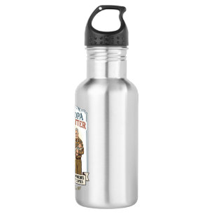 Jesus Grandparents Babysitting Humour Shirt Faith 532 Ml Water Bottle