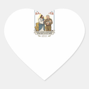 Jesus Grandparents Babysitting Humour Shirt Faith  Heart Sticker