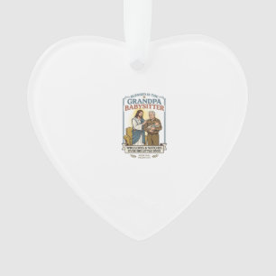 Jesus Grandparents Babysitting Humour Shirt Faith Ornament