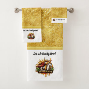 Jesus Guides Us Toward Eternal Peace Bath Towel Set