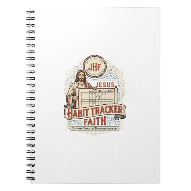 Jesus Habit Tracker Faith Jesus Habit Tracker Chri Notebook (Front)