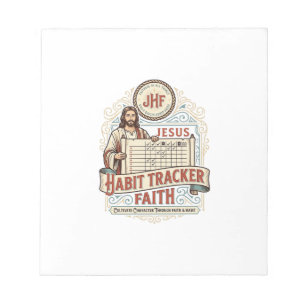 Jesus Habit Tracker Faith Jesus Habit Tracker Chri Notepad