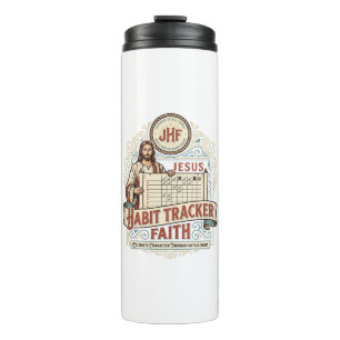 Jesus Habit Tracker Faith Jesus Habit Tracker Chri Thermal Tumbler