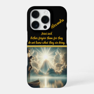 Jesus Hanging Cross Above Still Waters iPhone 16 Pro Case