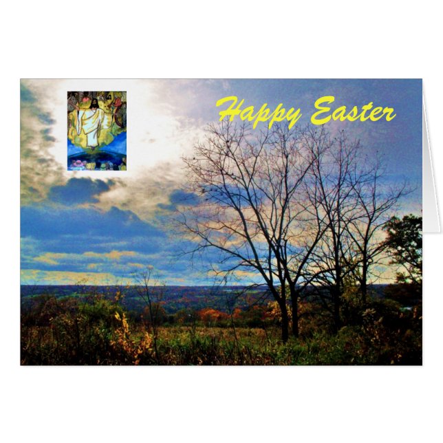 JÉSUS, HAPPY EASTER card (Devant horizontal)