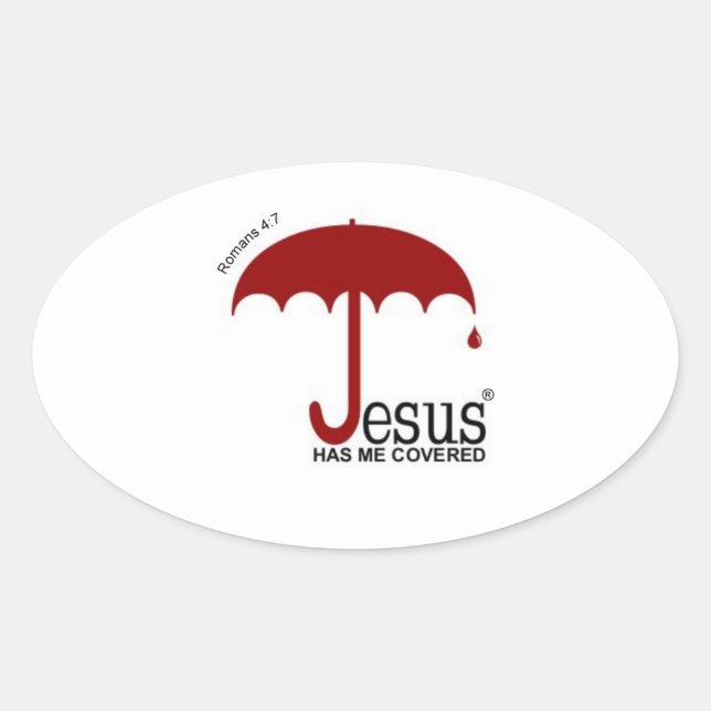Jesus Has Me Covered Bumper Sticker (Front)