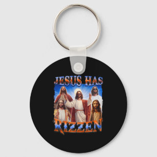 Jesus Has Rizzen Christian Men Women Bible Faith Keychain