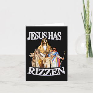 Jesus Has Rizzen Jesus Christ Religious Easter Card