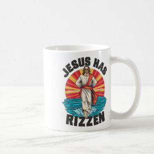Jesus Has Rizzen Wear Design Funny Easter Sunday T Coffee Mug