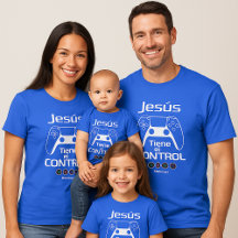 Jesus Has the Control - Christian Gamer Shirt with