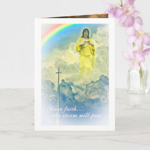 JESUS HAVE FAITH THE STORM WILL PASS CARD