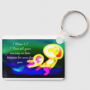 jesus have worry keychain