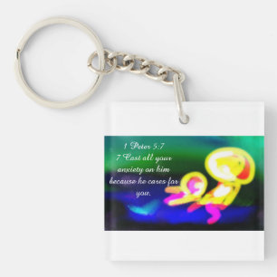 jesus have worry  keychain