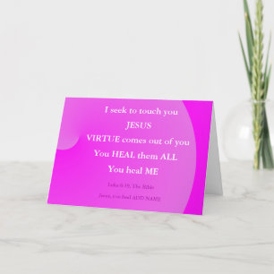 Jesus healed them all Scripture Card