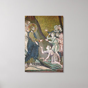 Jesus Healing the Crippled and the Blind Canvas Print