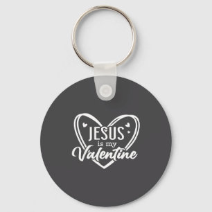Jesus Heart Christian Faith Love Valentines Day Me Keychain