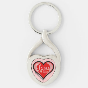 Jesus Heart Keychain