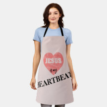 Jesus heartbeat apron 